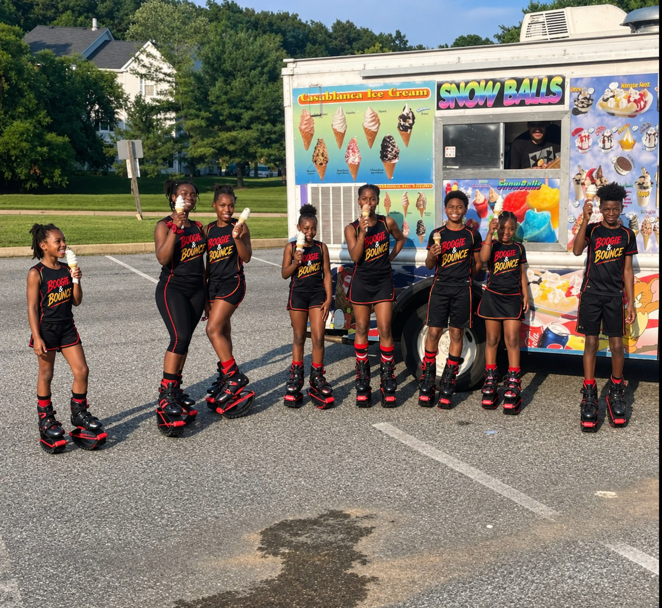 Post-bounce ice cream stop